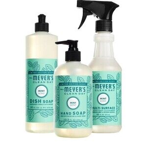 Mrs. Meyers Clean Day Mint Kitchen Basics Set